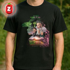 Wicked For Good Movie Poster At Universal Pictures In Global Cinemas On November 21 2025 Unisex T-Shirt