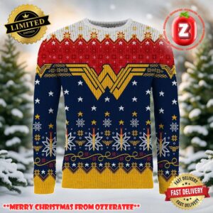 Wonder Woman A Wonder-ful Christmas Time Ugly Christmas Sweater 2025