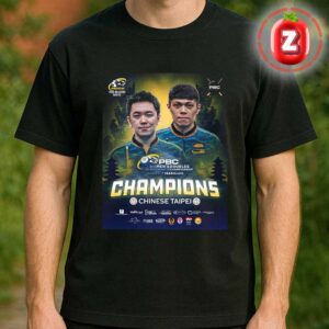 Wu Kun Lin Hsieh Chia Chen Champions Poster Chinese Taipei PBC WPA Men’s Doubles 10-Ball World Championship 2025 Predator Pro Billiard Series Unisex T-Shirt