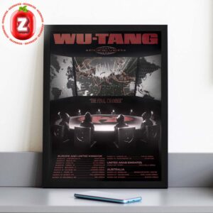 Wu-Tang Clan Forever The Final Chamber Tour Poster In Europe And United Kingdom March 2025 Hip Hop Concert Artwork Home Decor Poster Canvas