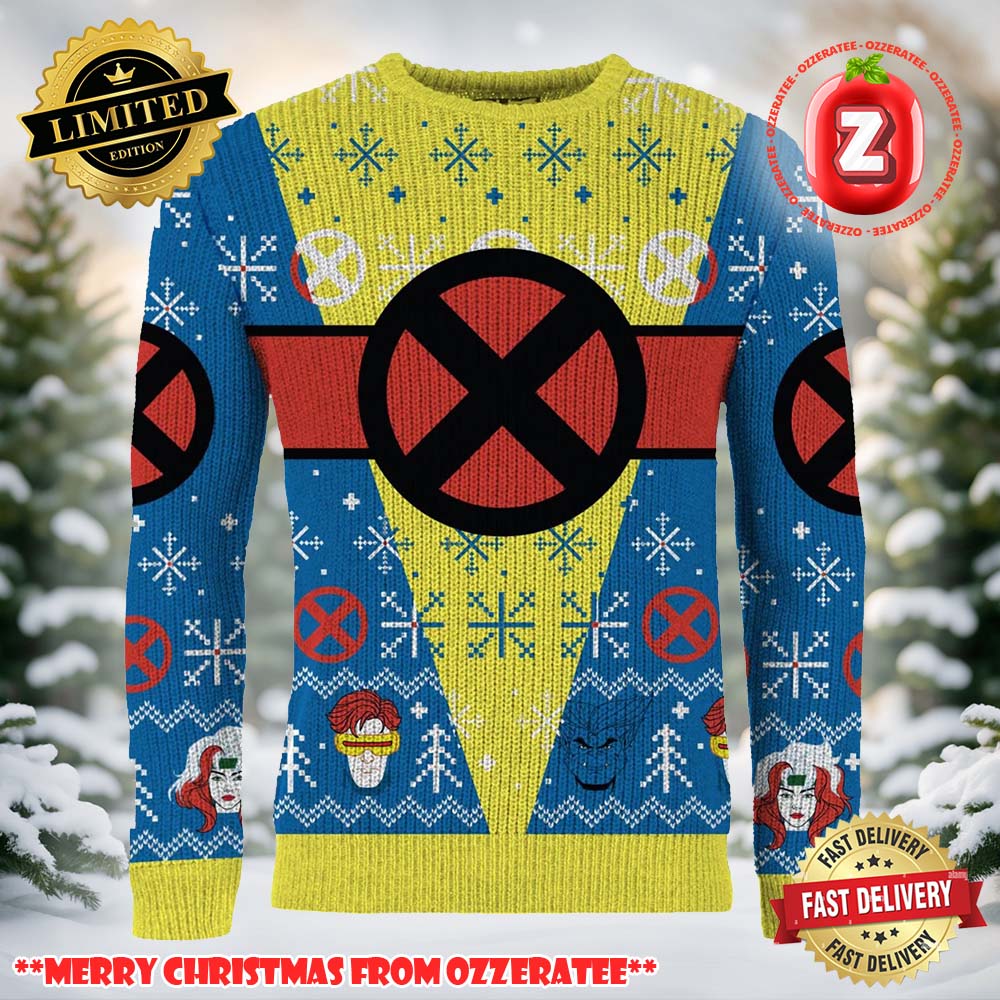 X-Men Three Wise Mutants Ugly Christmas Sweater 2025