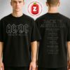 ACDC Hells Bells Lightning PWR UP Tour 2025 Dates And Locations Two Sides Unisex T-Shirt ACDC Hells Bells Lightning PWR UP Tour 2025 Dates And Locations Two Sides Unisex T-Shirt