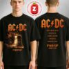 ACDC Back In Black PWR UP Tour 2025 Black In Australia Tour Two Sides Unisex T-Shirt