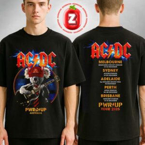 ACDC Koala Australia PWR UP Tour 2025 Two Sides Unisex T-Shirt