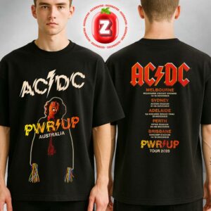 ACDC Powerage PWR UP Australia Tour 2025 Two Sides Unisex T-Shirt