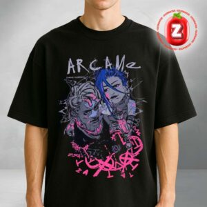 Arcane Jinx And Ekko New Riot Game Movie Merch Collection Arrivals Unisex T-Shirt