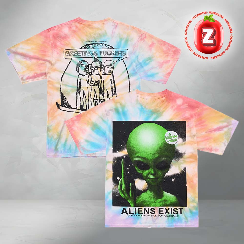 Blink 182 Aliens Exist All Over Print Shirt Blink 182 Aliens Exist All Over Print Shirt