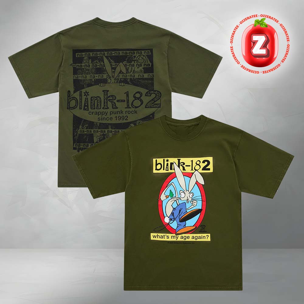 Blink 182 Green Whats My Age Again Two Sides Unisex T-Shirt Blink 182 Green Whats My Age Again Two Sides Unisex T-Shirt