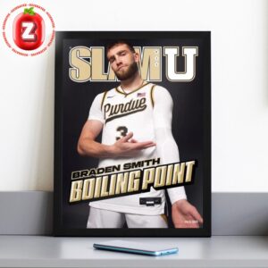 Braden Smith Purdue Basketball Poster At Mackey Arena In West Lafayette IN On March 2025 Boiling Point SLAM Cover Artwork Home Decor Poster Canvas
