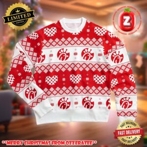Chick-fil-A Waffly Wonderful Adult Crewneck Ugly Sweater Christmas 2025 Gift