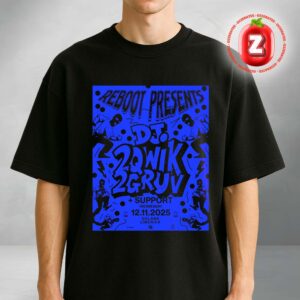 DJ 2Qwik2Gruv Reboot Presents Poster Dolans Limerick 2025 Street Rave Design Unisex T-Shirt