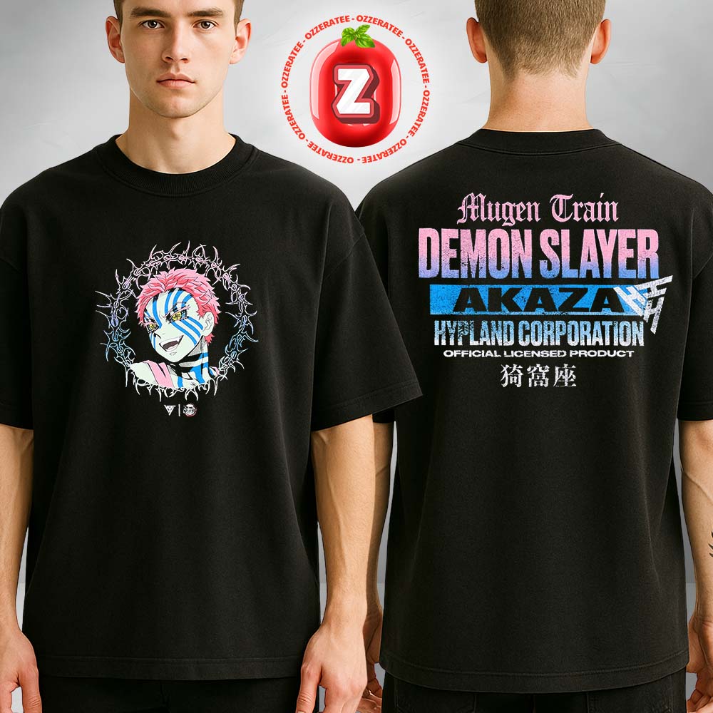 Demon Slayer Akaza Thorns Two Sides Unisex T-Shirt Demon Slayer Akaza Thorns Two Sides Unisex T-Shirt