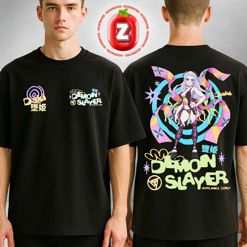 Demon Slayer Sister Daki Two Sides Unisex T-Shirt Demon Slayer Sister Daki Two Sides Unisex T-Shirt