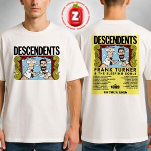 Descendents Frank Turner US Tour Music Poster In America 2026 Two Sides Unisex T-Shirt