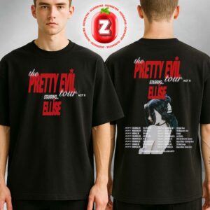 Ellise The Pretty Evil Tour Act II 2026 Concert Poster At Multiple Venues In USA On Jan To Feb 2026 Two Sides Unisex T-Shirt
