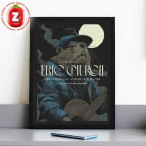 Eric Church Poster At Moda Center In Portland OR On November 7 2025 Free The Machine Tour Moonlight Beaver Artwork Home Decor Poster Canvas
