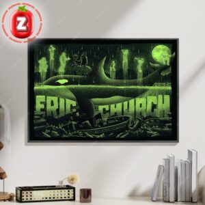 Eric Church Poster At Rogers Arena In Vancouver BC On November 5 2025 Free The Machine Tour Glow Whale Edition Home Decor Poster Canvas