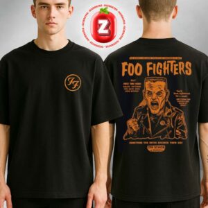 Foo Fighters Exclusive Halloween Amazon Music 24-Hour Merch Drop Black Orange FF Logo Two Sides Unisex T-Shirt