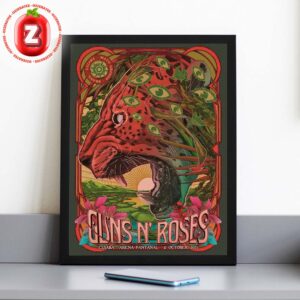 Guns N Roses Live Poster At Arena Pantanal In Cuiaba Mato Grosso Brazil On October 31 2025 Home Decor Poster Canvas