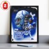 Jonathan Taylor Franchise Record 65 Career Rushing Touchdowns Poster Colts History 2025 NFL Artwork Home Decor Poster Canvas