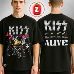 Kiss ALIVE Track List Two Sides Unisex T-Shirt