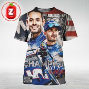 Kyle Larson Hendrick Motorsports 2025 NASCAR Cup Series Champion 2x Racing Glory All Over Print Shirt