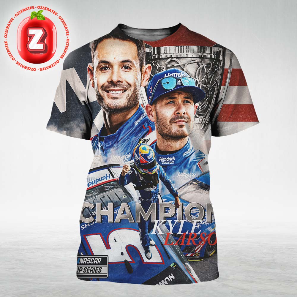 Kyle Larson Hendrick Motorsports 2025 NASCAR Cup Series Champion 2x Racing Glory All Over Print Shirt Kyle Larson Hendrick Motorsports 2025 NASCAR Cup Series Champion 2x Racing Glory All Over Print Shirt