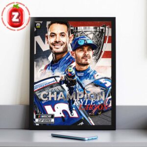 Kyle Larson Hendrick Motorsports 2025 NASCAR Cup Series Champion 2x Racing Glory Home Decor Poster Canvas