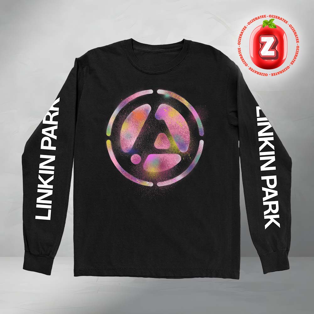 Linkin Park Joe's Spray Logo Black LS All Over Print Long Sleeve Linkin Park Joe's Spray Logo Black LS All Over Print Long Sleeve