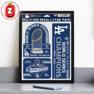 Los Angeles Dodgers Artwork At Dodger Stadium In Los Angeles California On October 2025 Back To Back World Series Champions Home Decor Poster Canvas