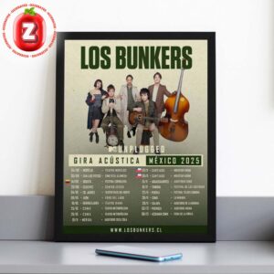 Los Bunkers Unplugged Acoustic Concert Print In Mexico 2025 Home Decor Poster Canvas