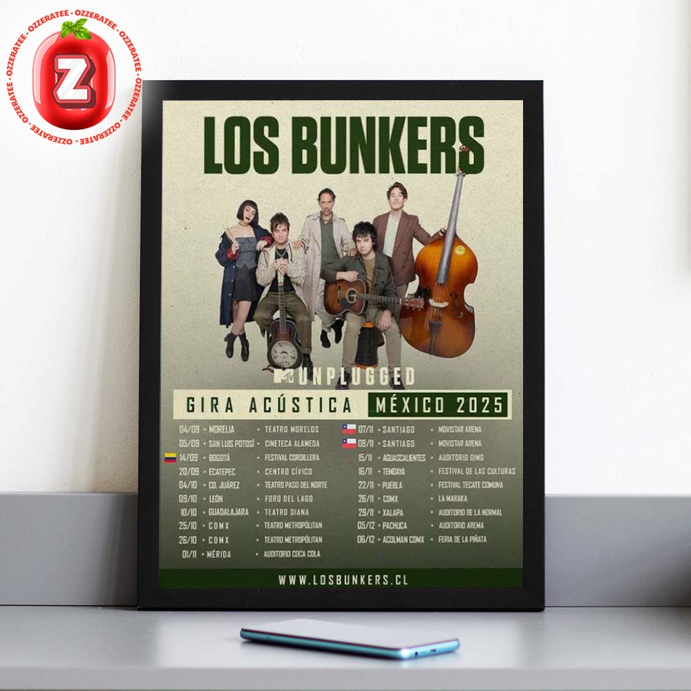 Los Bunkers Unplugged Acoustic Concert Print In Mexico 2025 Home Decor Poster Canvas Los Bunkers Unplugged Acoustic Concert Print In Mexico 2025 Home Decor Poster Canvas