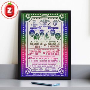 Lucha Libre CMLL Wrestling Poster At Arena Mexico In Mexico City On November 14 2025 Team Linkin Vs Team Park Event Artwork Home Decor Poster Canvas