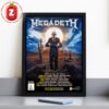 Megadeth This Was Our Life Tour 2026 Poster In South America Including Peru Brazil Chile And Mexico Mercury Concerts Edition Home Decor Poster Canvas