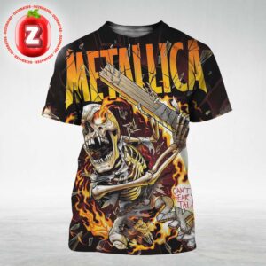 Metallica Live Concert Artwork At Adelaide Oval In Adelaide Australia On November 5 2025 Skull Boombox Design All Over Print Shirt