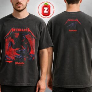 Metallica M72 Adelaide Exclusive Merch Tee At Adelaide Oval In North Adelaide SA On Wed 5 November 2025 M72 World Tour Two Sides Washed Tee