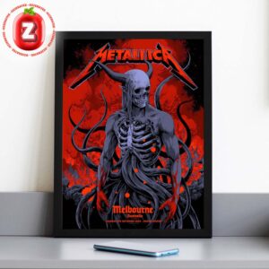 Metallica M72 Melbourne Australia 2025 Pop Up Shop Poster By Ken Taylor At Marvel Stadium On November 8 2025 Home Decor Poster Canvas