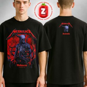 Metallica M72 Melbourne Australia Merch Tee 2025 Pop Up Shop By Ken Taylor At Marvel Stadium On November 8 2025 Two Sides Unisex T-Shirt