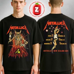 Metallica M72 World Tour Australia and New Zealand 2025 Two Sides Unisex T-Shirt