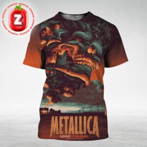 Metallica Music Poster The House Jack Built Artwork Smoke Skull Scene All Over Print Shirt