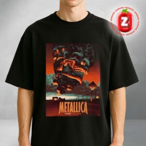 Metallica Music Poster The House Jack Built Artwork Smoke Skull Scene Unisex T-Shirt
