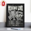 Missing Link Tour Poster At Kings Venue In Raleigh NC On January 8 2026 Haywire Black White Vintage Punk Artwork Home Decor Poster Canvas