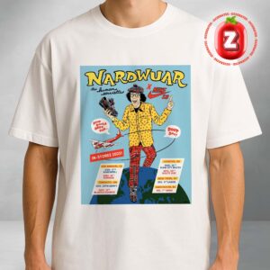 Nardwuar x Nike SB Collaboration Poster In Los Angeles London And New York 2025 Sneaker Tour Artwork Unisex T-Shirt