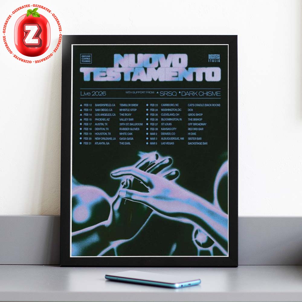 Nuovo Testamento Live Tour 2026 Concert Art Print At Multiple Venues In USA On Feb To Mar 2026 Neon Hands Edition Home Decor Poster Canvas Nuovo Testamento Live Tour 2026 Concert Art Print At Multiple Venues In USA On Feb To Mar 2026 Neon Hands Edition Home Decor Poster Canvas