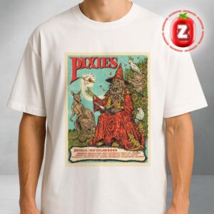 Pixies Australia New Zealand Tour 2025 Dates Wizard Artwork Unisex T-Shirt