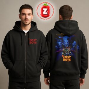 The Lost Boys Artwork At Santa Carla Boardwalk In California On July 31 1987 Vampire Squad Eternal Zip Hoodie