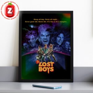 The Lost Boys Artwork At Santa Carla Boardwalk In California On July 31 1987 Vampire Squad Neon Horror Home Decor Poster Canvas