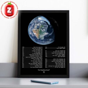 The Neighbourhood World Tour Music Poster At Kia Forum In Los Angeles CA On October 9 2025 Home Decor Poster Canvas