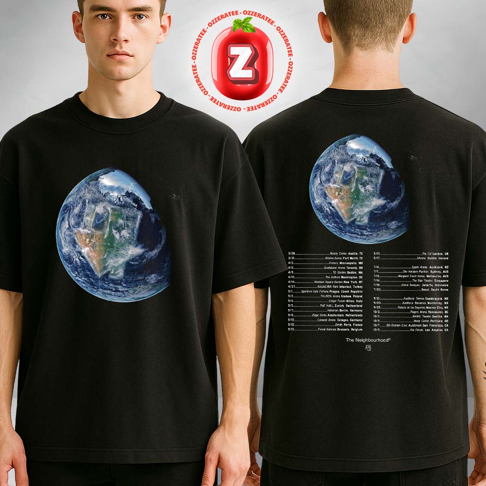 The Neighbourhood World Tour Music Poster At Kia Forum In Los Angeles CA On October 9 2025 Two Sides Unisex T-Shirt The Neighbourhood World Tour Music Poster At Kia Forum In Los Angeles CA On October 9 2025 Two Sides Unisex T-Shirt