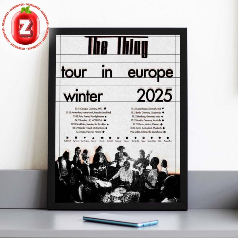 The Thing Tour Europe 2025 Music Art Print At Multiple Venues In Europe On Winter 2025 Edition Home Decor Poster Canvas